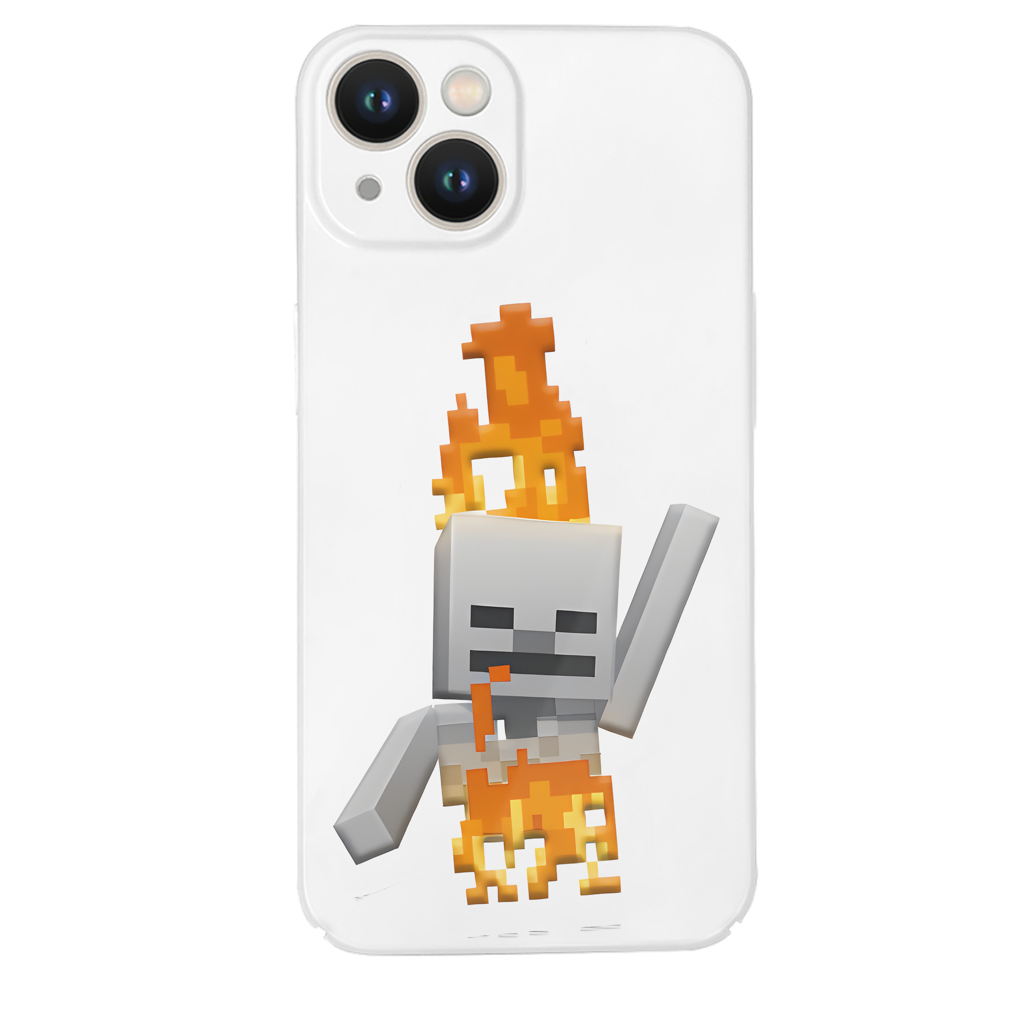 （画像用） マインクラフト ブロックの世界 Minecraft MC Block world 【iPhone 14シリーズ対応】ハードケース